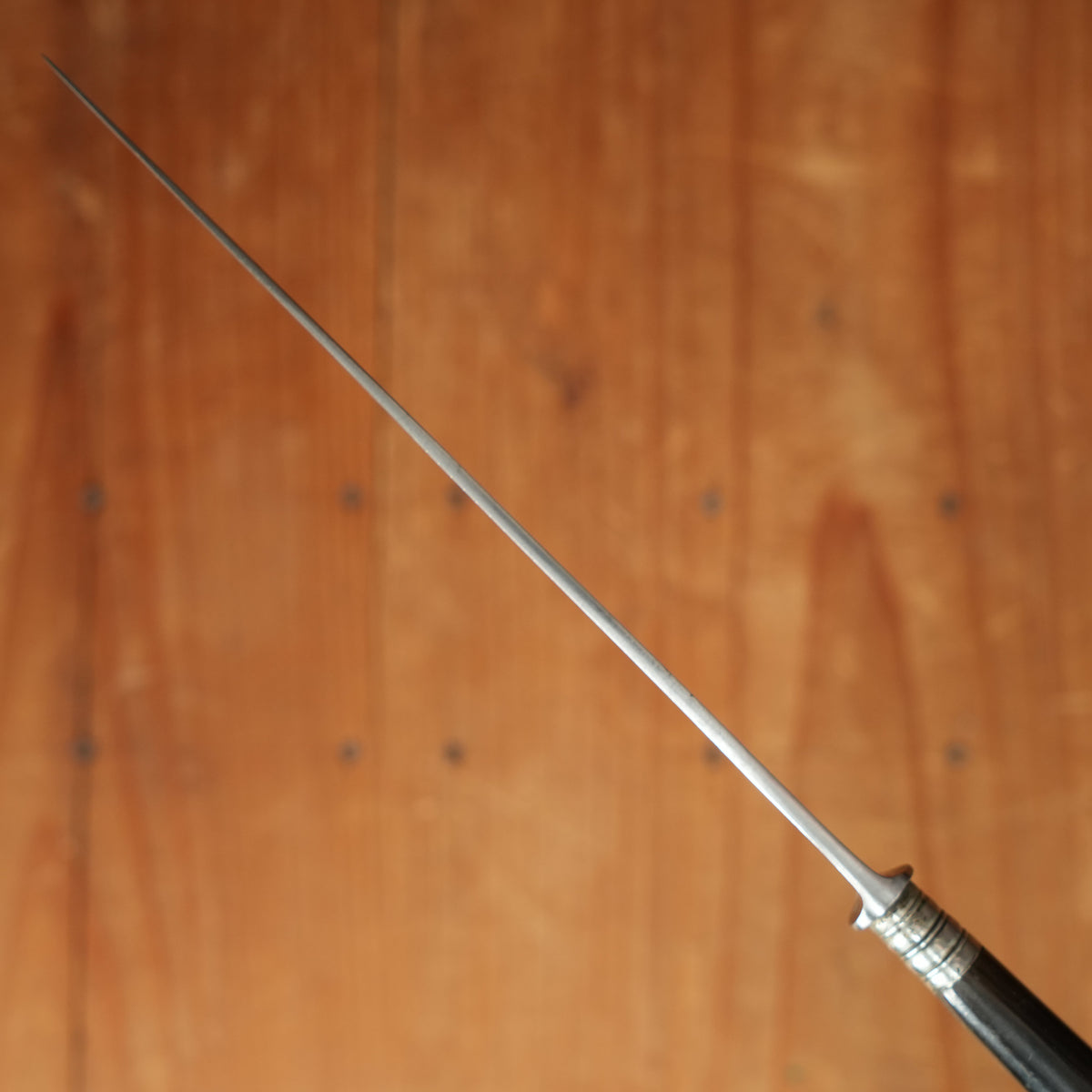 Christians Solingen 7" Slicer Carbon Steel & Horn Handle W Photo 1900-1920