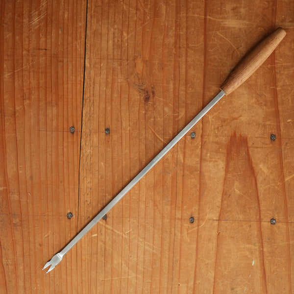 Vintage Wusthof Meat Fondue Fork Set Stainless & Teak 1960-80