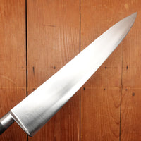 K Sabatier Jeune 12" Chef Knife Early Ideal Pattern Carbon Steel Ebony 1920s to 50s