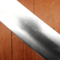 K Sabatier Jeune 12" Chef Knife Early Ideal Pattern Carbon Steel Ebony 1920s to 50s