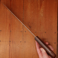 Dexter 10" Bullnose Butcher Knife Mirror Polished Carbon Steel Rosewood 1950s-60s