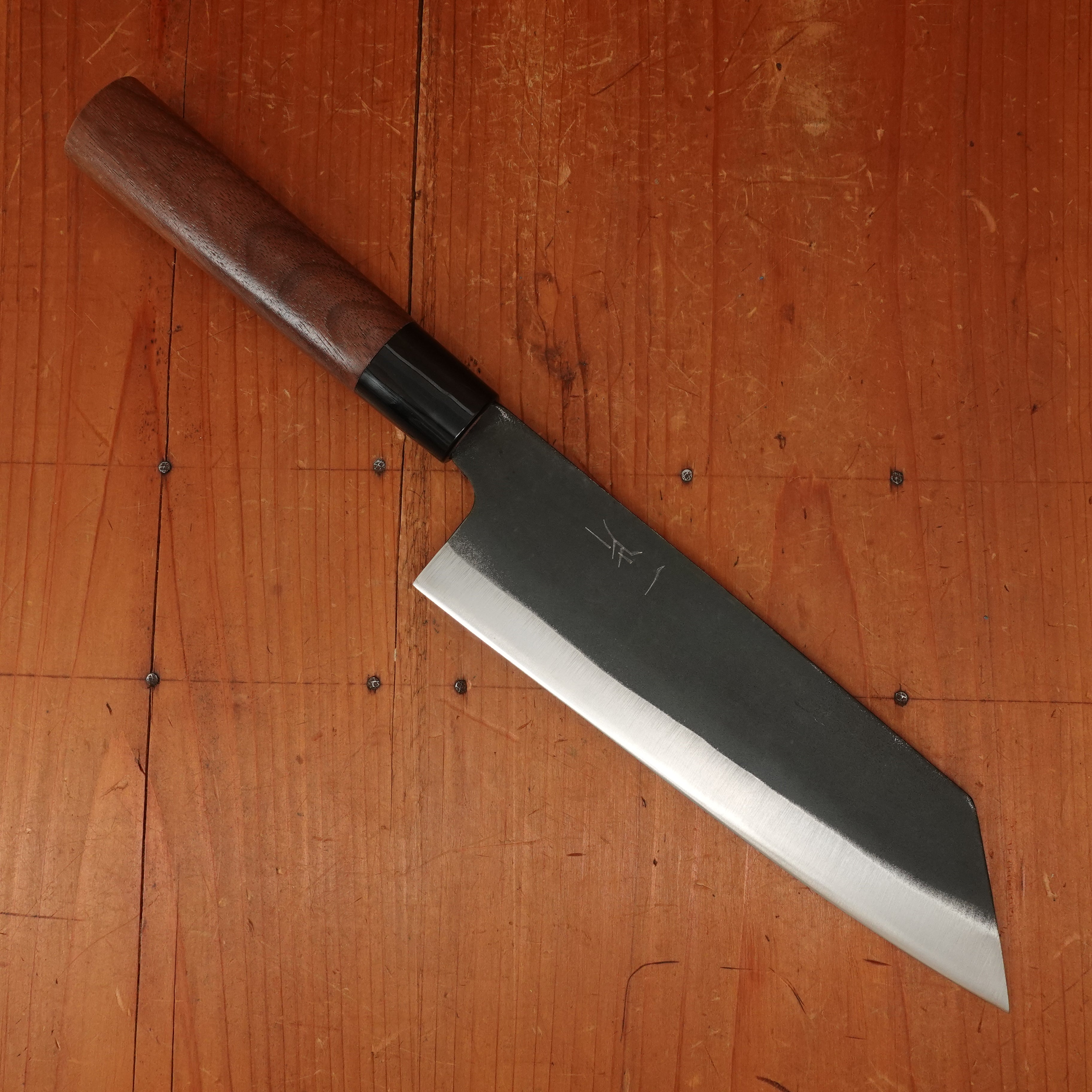 Hitohira Hizen 190mm Bunka Shirogami #2 Kurouchi Walnut Handle