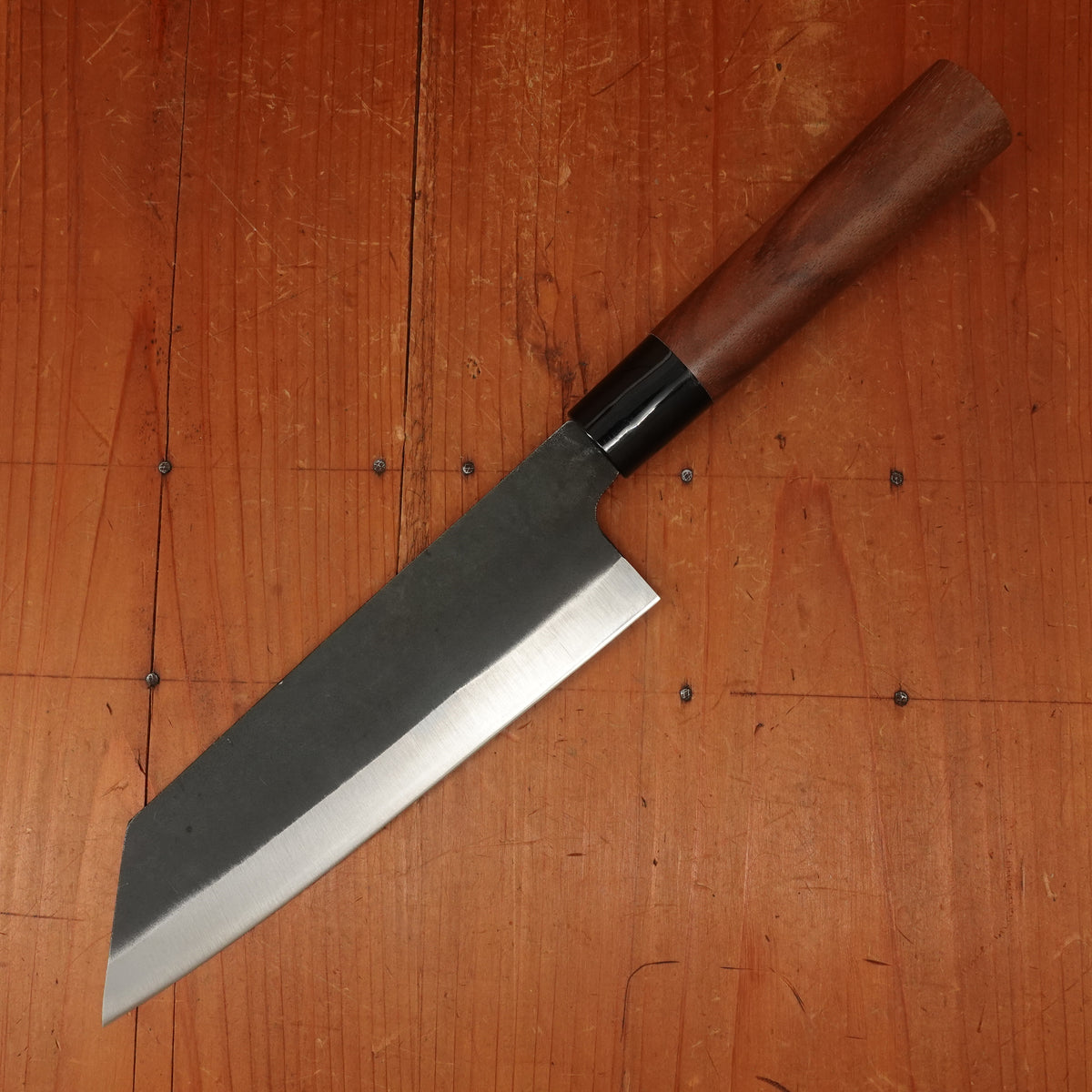 Hitohira Hizen 190mm Bunka Shirogami #2 Kurouchi Walnut Handle