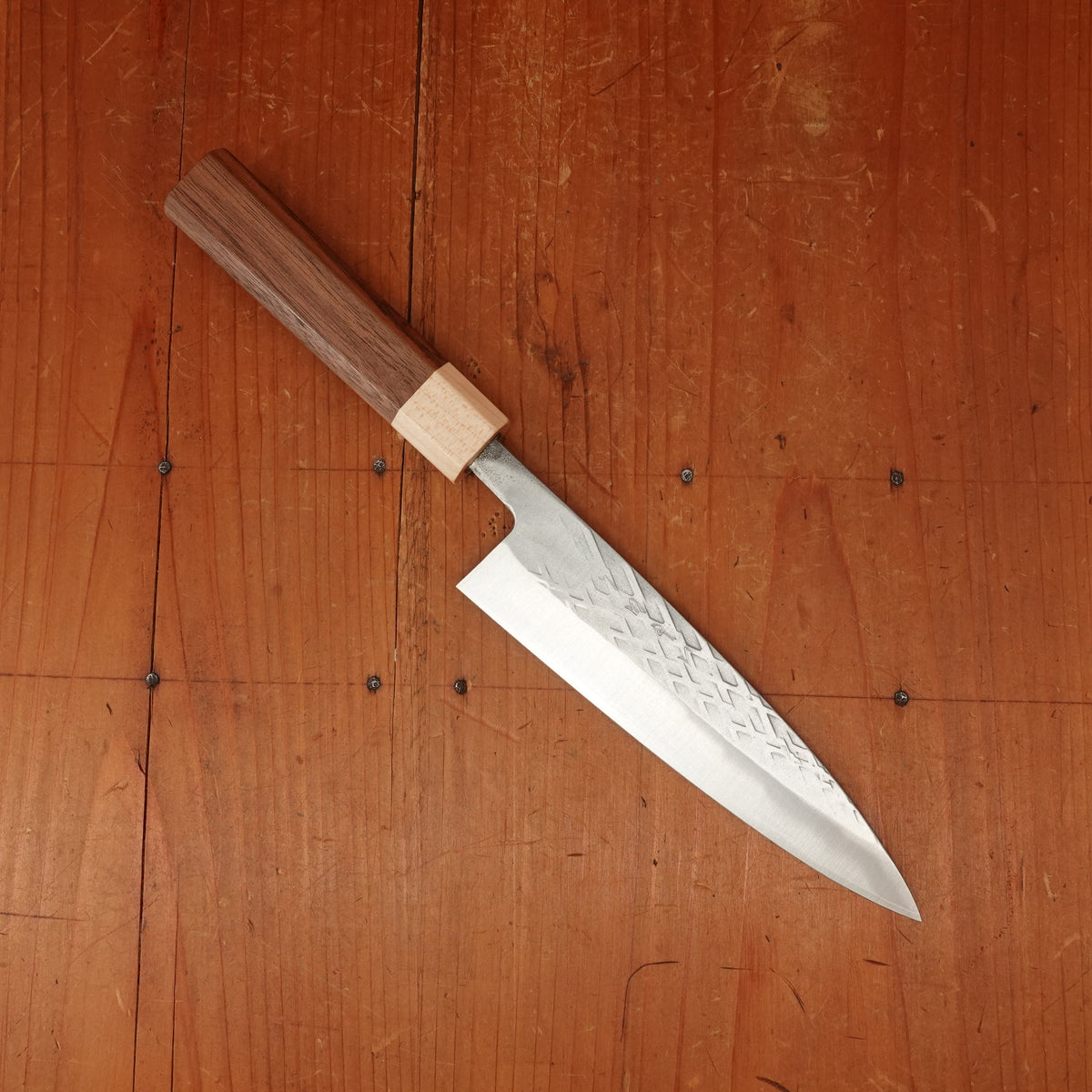 Hitohira TD 150mm Petty SLD Tsuchime Walnut Wood Handle