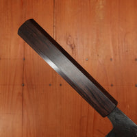 Hatsukokuro Kurogane 165mm Bunka Iron Clad Aogami 2 Kurouchi Mono Ebony Handle