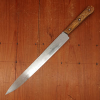 J Rotschen K.K. Hof Messerschmied 10.5" Flexible Slicer Fillet Carbon Steel & Stag Vienna 1890s-1920?