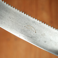 Vintage M J Da S Guimaraes 8.75" (Fish?) Knife Carbon Steel Rosewood Portugal