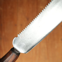 Vintage M J Da S Guimaraes 8.75" (Fish?) Knife Carbon Steel Rosewood Portugal