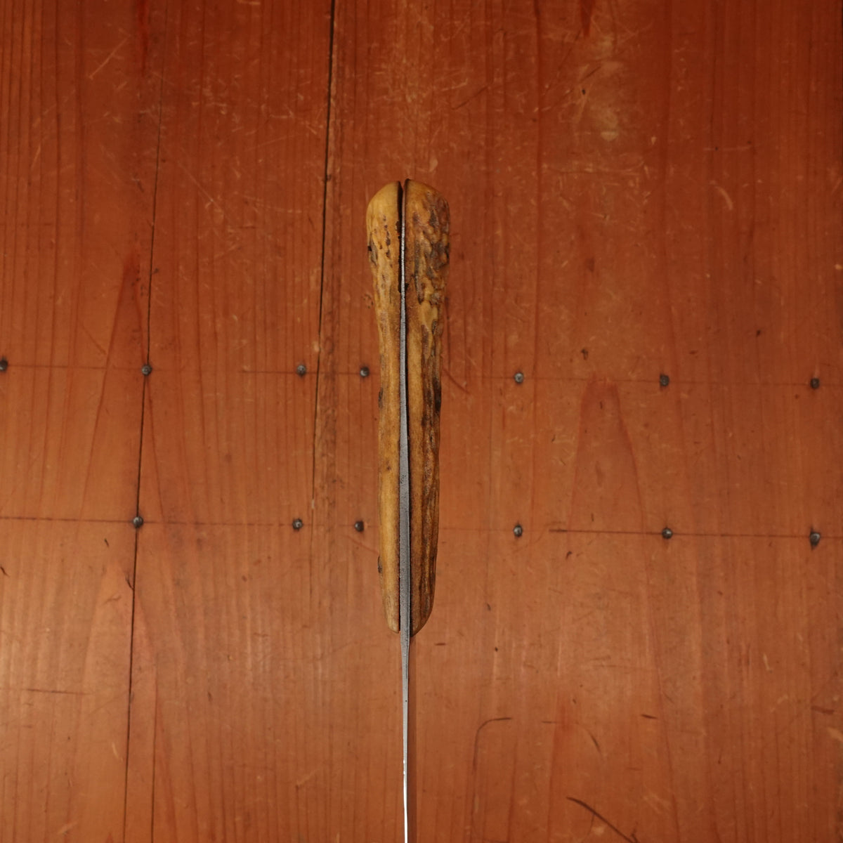 J Rotschen K.K. Hof Messerschmied 10.5" Flexible Slicer Fillet Carbon Steel & Stag Vienna 1890s-1920?