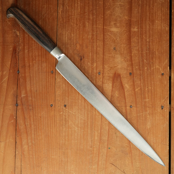 Vintage Jernbolaget 10" Slicer Forged Stainless Macassar Ebony Eskilstuna, Sweden 1950-70