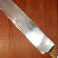 J Rotschen K.K. Hof Messerschmied 10.5" Flexible Slicer Fillet Carbon Steel & Stag Vienna 1890s-1920?