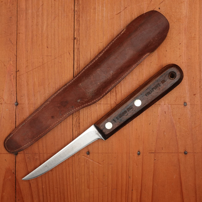 Dexter / LL Bean 4" Boning Carbon Steel & Rosewood 1950s-60s