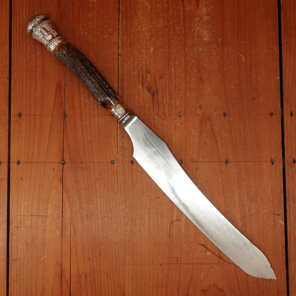 Joseph Rodgers & Sons Lg Carving Knife Carbon Steel Sheffield (Argentine Export?) 1880s-1900