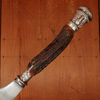 Joseph Rodgers & Sons Lg Carving Knife Carbon Steel Sheffield (Argentine Export?) 1880s-1900