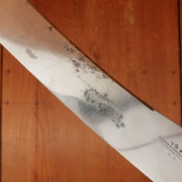 Joseph Rodgers & Sons Lg Carving Knife Carbon Steel Sheffield (Argentine Export?) 1880s-1900