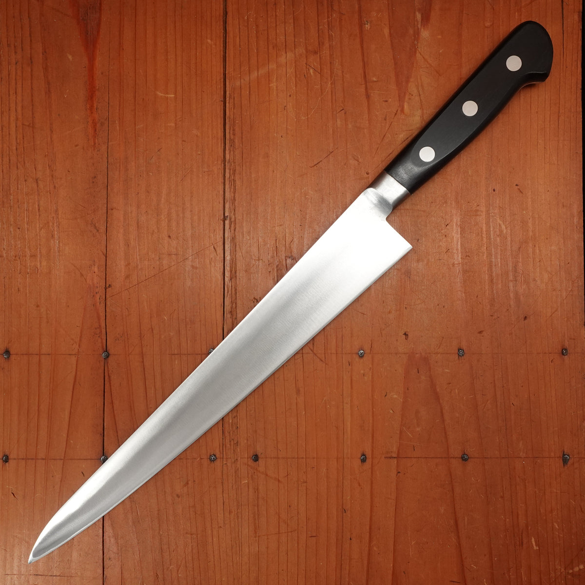 Morihei Hisamoto Hagane 270mm Sujihiki Carbon Steel Pakka Handle