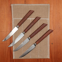 A Petre & Co Set 4 Steak Knives Sheffield 1950s