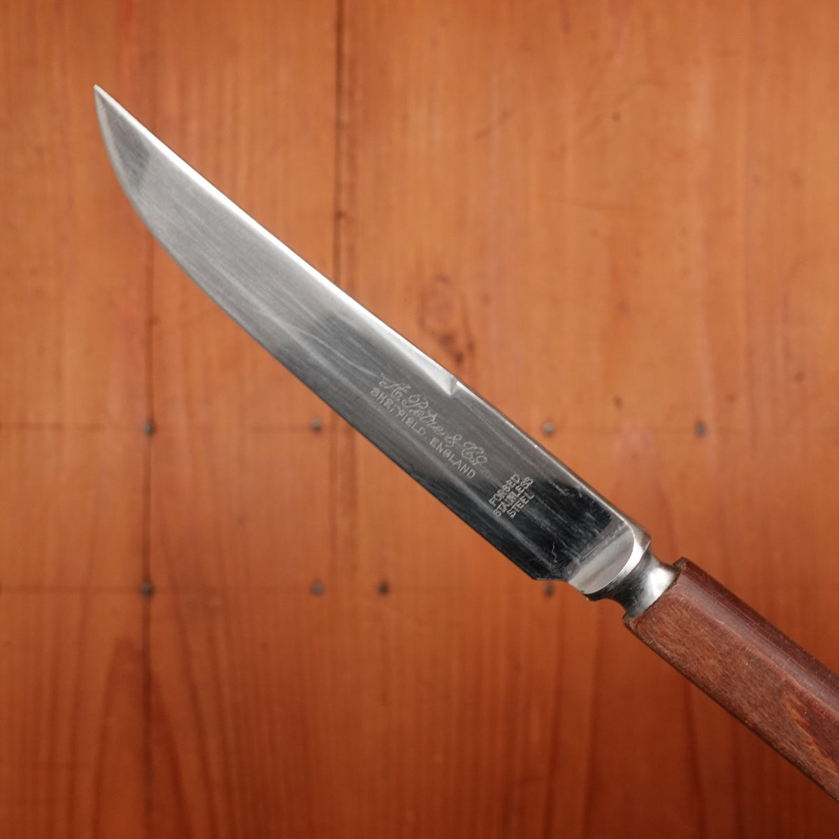 A Petre & Co Set 4 Steak Knives Sheffield 1950s