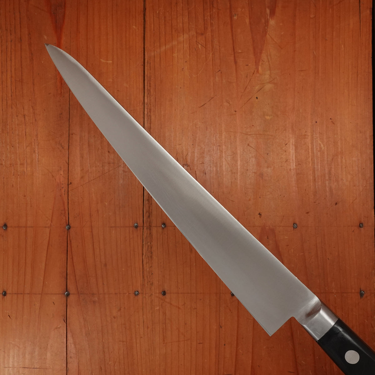 Morihei Hisamoto Hagane 240mm Sujihiki Carbon Steel Pakka Handle