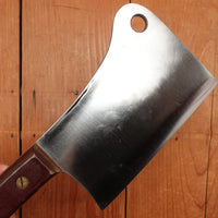 Shop Made 5.75" Heavy Cleaver Carbon Steel Micarta Handle 1940s 50s?