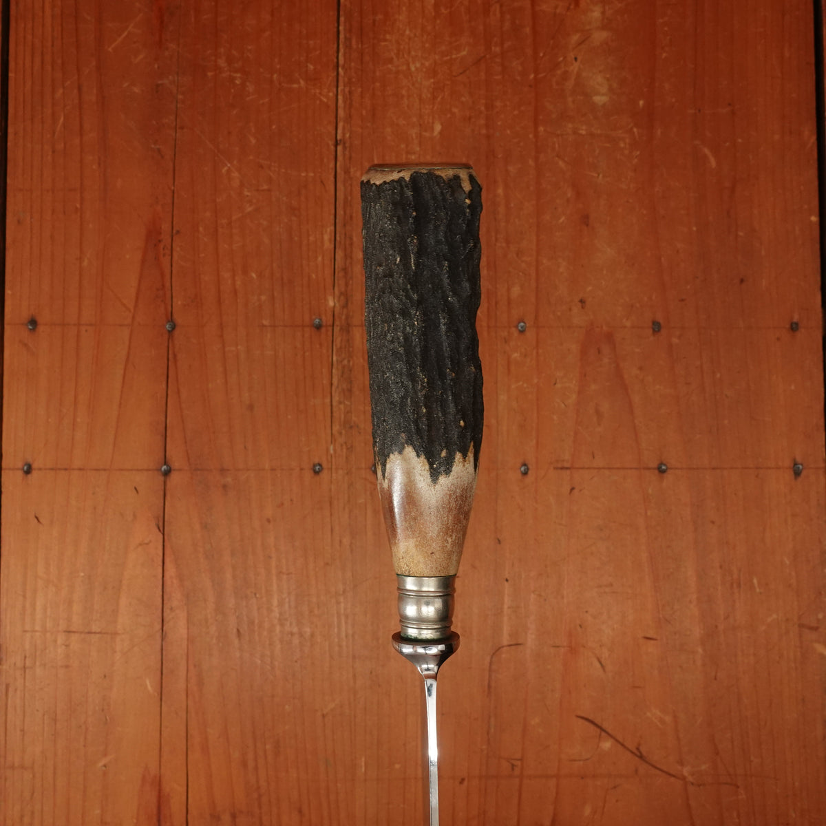 J A Henckels Friodur Stainless 4pc Carving Set Gold Wash Nickel Stag Solingen 1950s