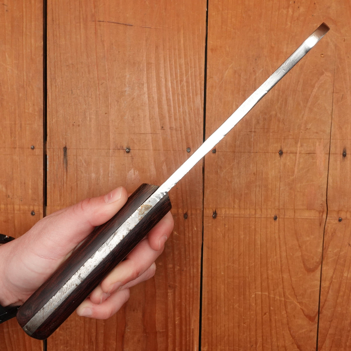 Shop Made 5.75" Heavy Cleaver Carbon Steel Micarta Handle 1940s 50s?