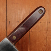 Shop Made 5.75" Heavy Cleaver Carbon Steel Micarta Handle 1940s 50s?