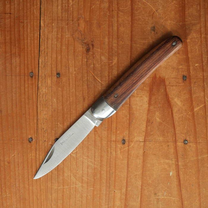 Pradel 11cm Alsacian Pattern Jack Knife Carbon Steel Rosewood