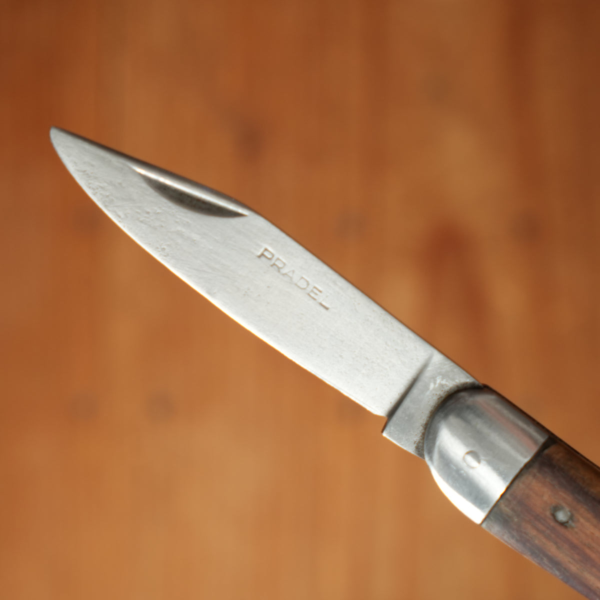 Pradel 11cm Alsacian Pattern Jack Knife Carbon Steel Rosewood