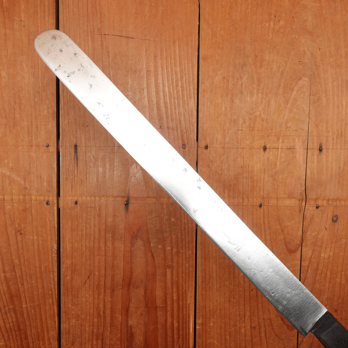 La Trompette 12" Slicer Carbon Steel & Ebony Thiers 1920-40s