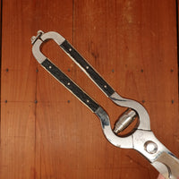 J A Henckels Friodur Stainless 4pc Carving Set Gold Wash Nickel Stag Solingen 1950s