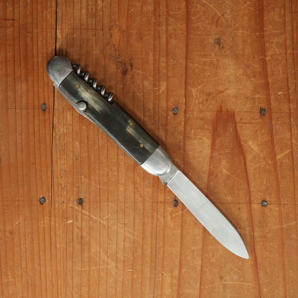 Saint Hubert Bucher Inox 11cm Multiblade Stainless & Horn 1950s?