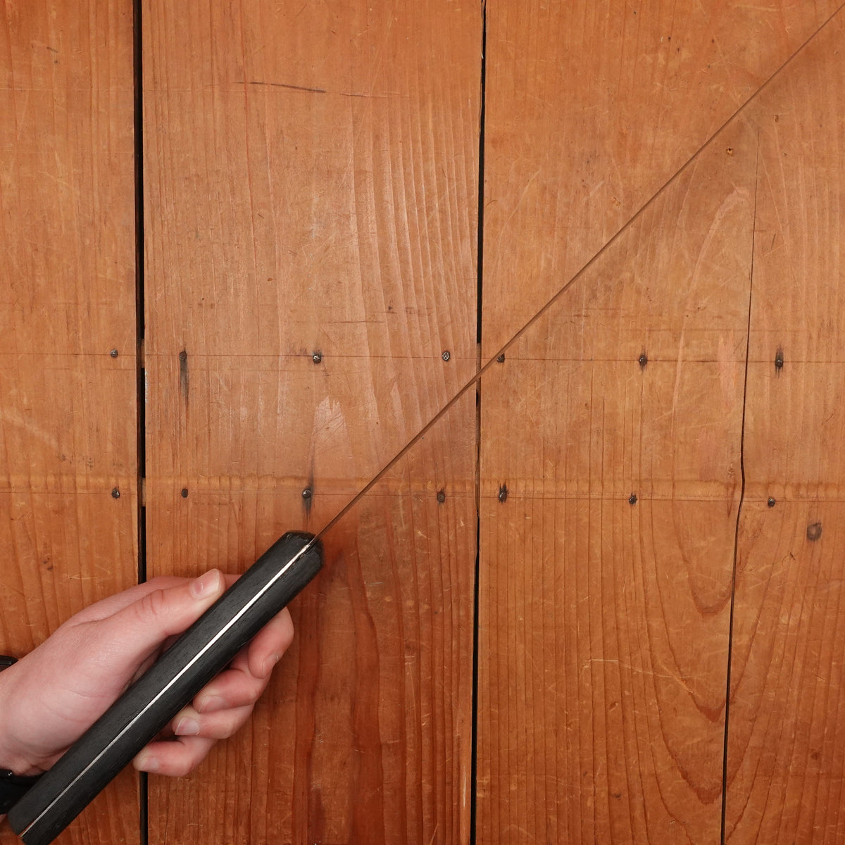 La Trompette 12" Slicer Carbon Steel & Ebony Thiers 1920-40