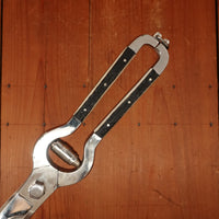 J A Henckels Friodur Stainless 4pc Carving Set Gold Wash Nickel Stag Solingen 1950s