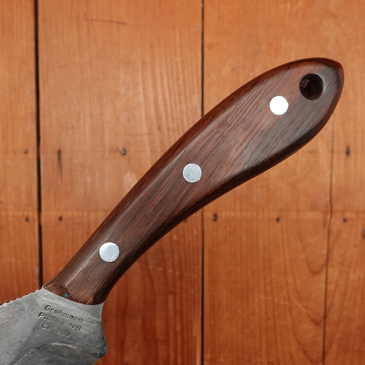 Grohmann No. 100 5" Large Skinner Carbon Steel Pictou Canada Used In Box