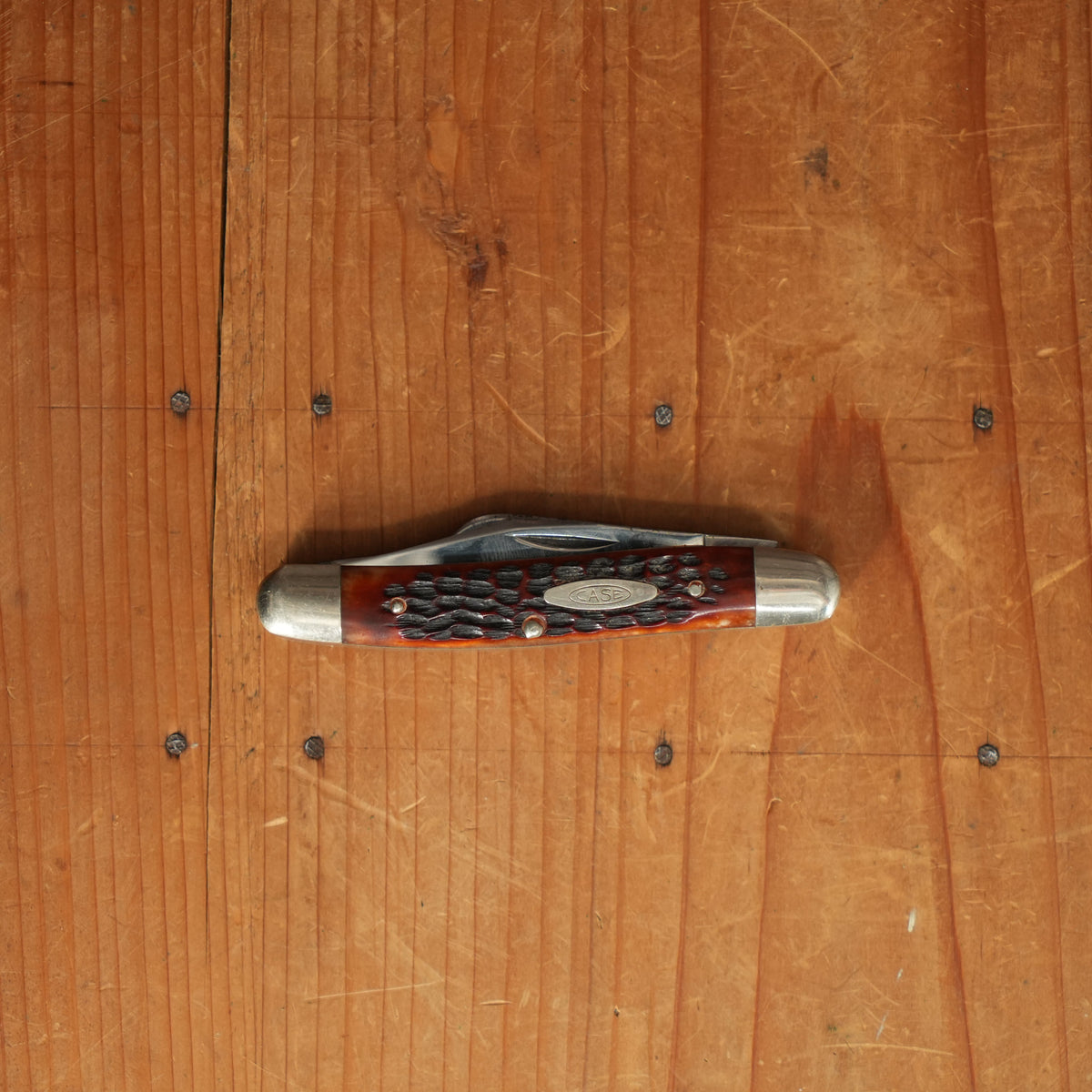 Case XX 6347 3 7/8" Stockman Redbone Carbon Steel 10 Dot 1970