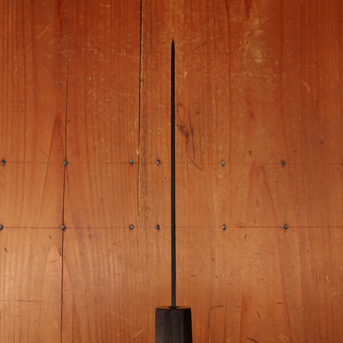 Nigara Hamono 180mm Santoku SG2 Kurouchi Tsuchime Ebony Handle