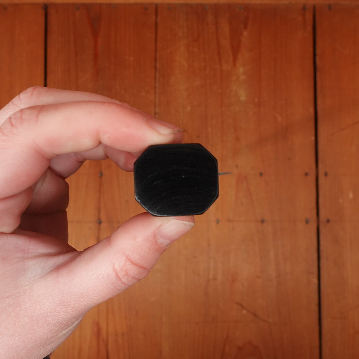 Hatsukokuro Kurogane 165mm Santoku Iron Clad Aogami 2 Kurouchi Mono Ebony Handle