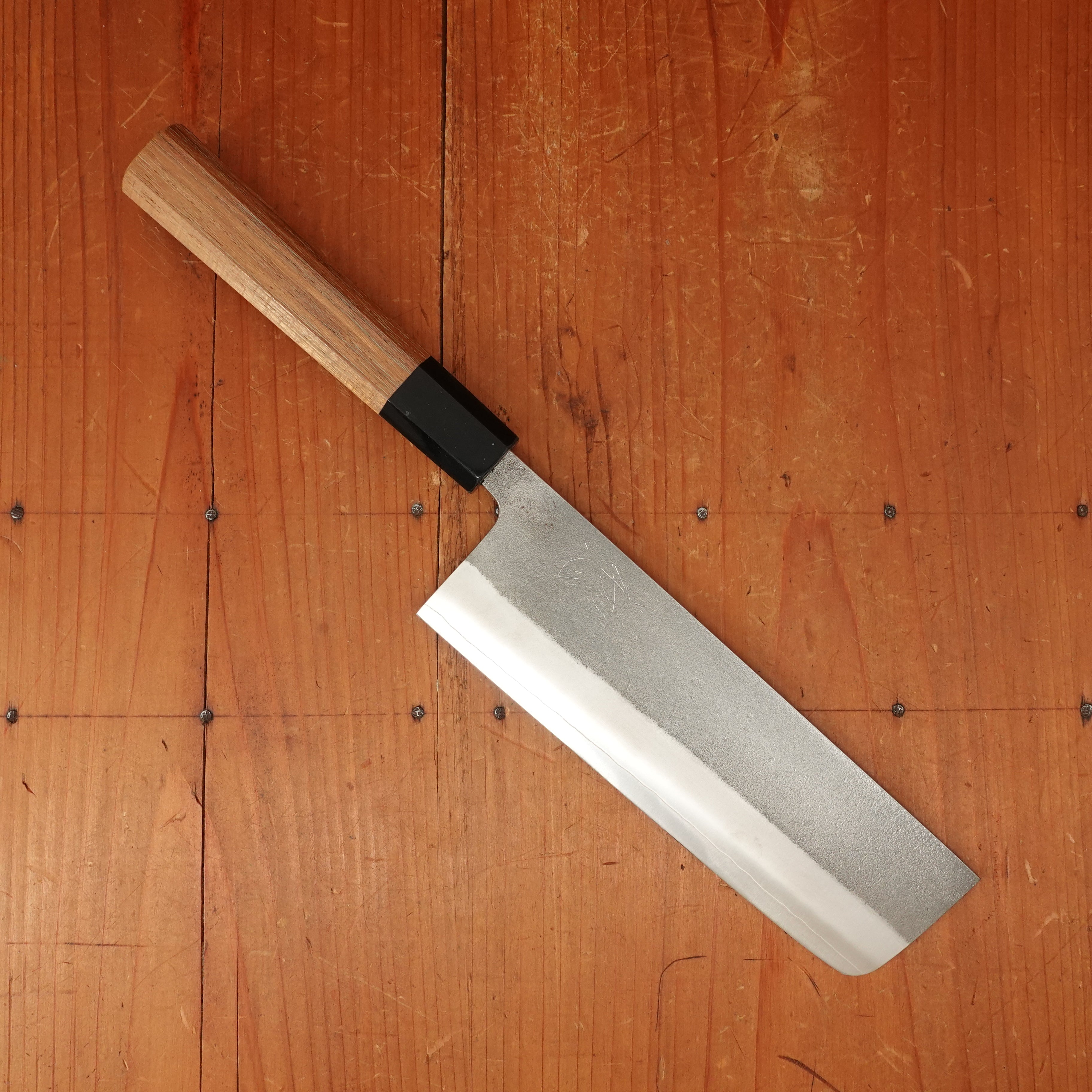 Yoshikane Hamono 165mm Nakiri SKD Nashiji Teak Handle – Bernal Cutlery