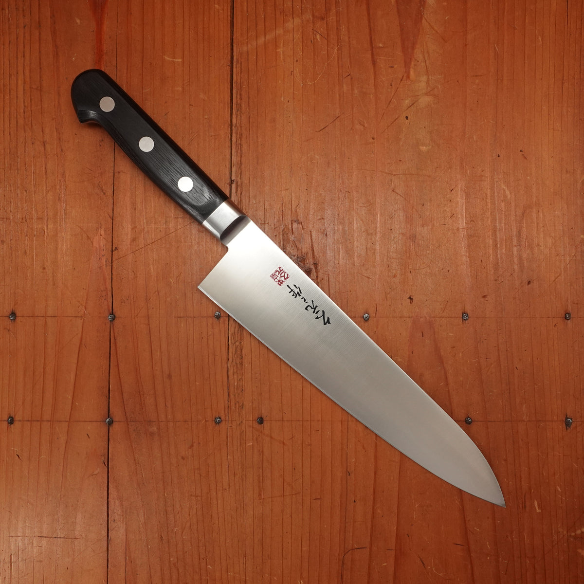 Morihei Hisamoto 210mm Gyuto Stainless Pakka Handle