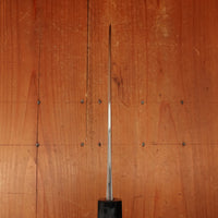 Yoshikane Hamono 165mm Santoku Shirogami 2 Kurouchi Nashiji Teak Handle