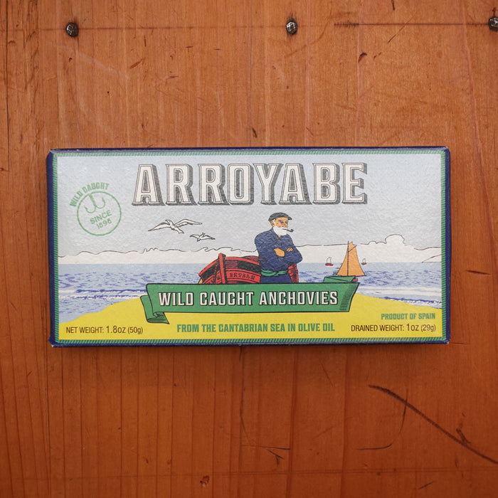 Arroyabe Wild Caught Anchovies in Olive Oil - 1.8oz