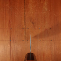 Yoshikane Hamono 165mm Santoku Shirogami 2 Kurouchi Nashiji Teak Handle
