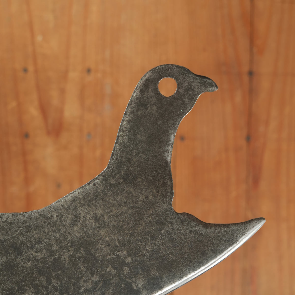 Antique Vintage 7" Birdhead Figural Cleaver Carbon