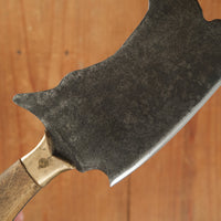 Antique Vintage 7" Birdhead Figural Cleaver Carbon