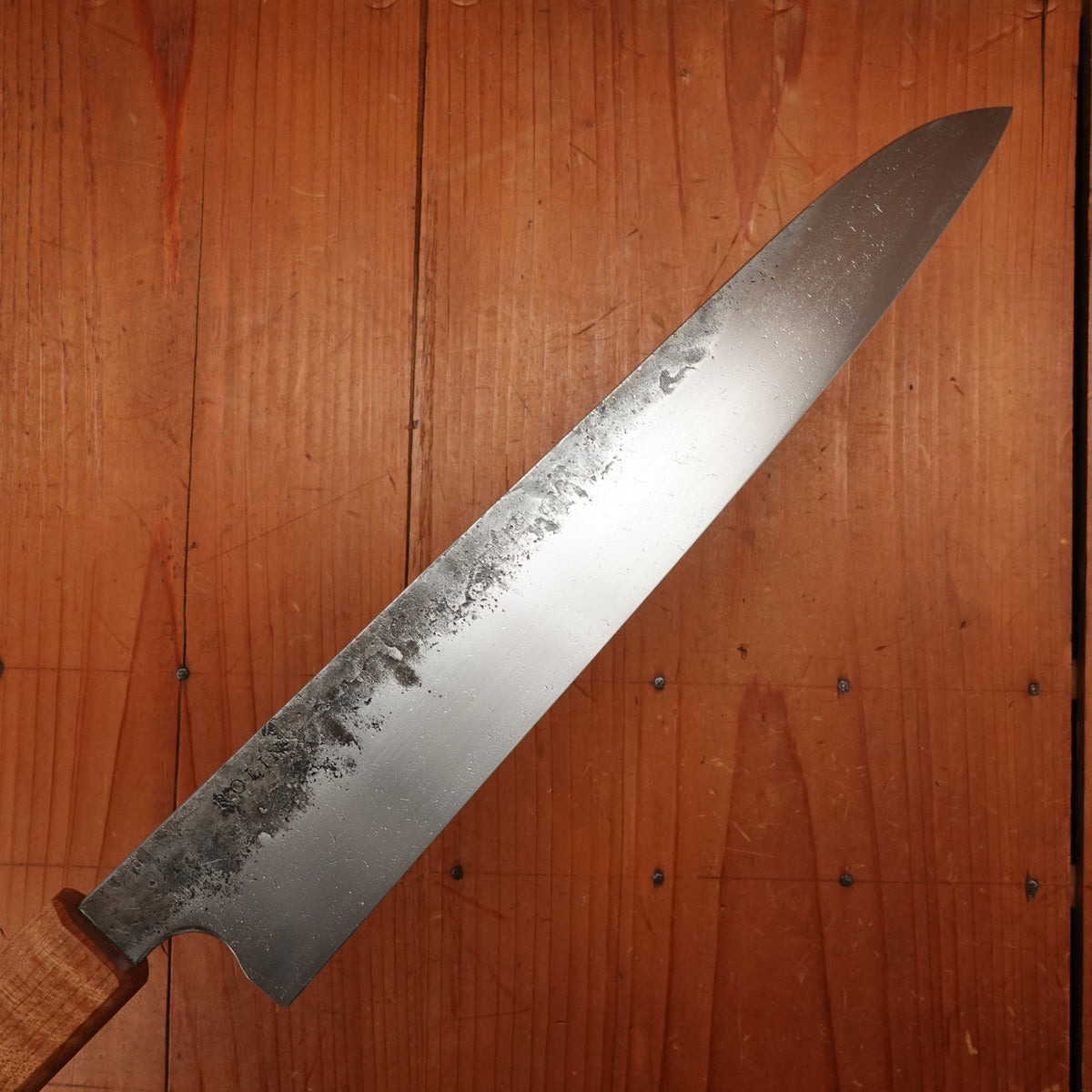 Rolin Knives 240mm Slicer 52100 Walnut Maple