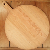 Lancaster Cast Iron Black Cherry Round Serving Board with Handle
