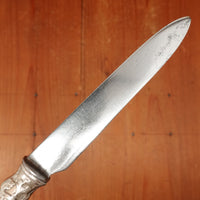 Christofle A Paris Triannon Pattern Luncheon Knife Carbon Steel Silverplate France ~1900-1920s