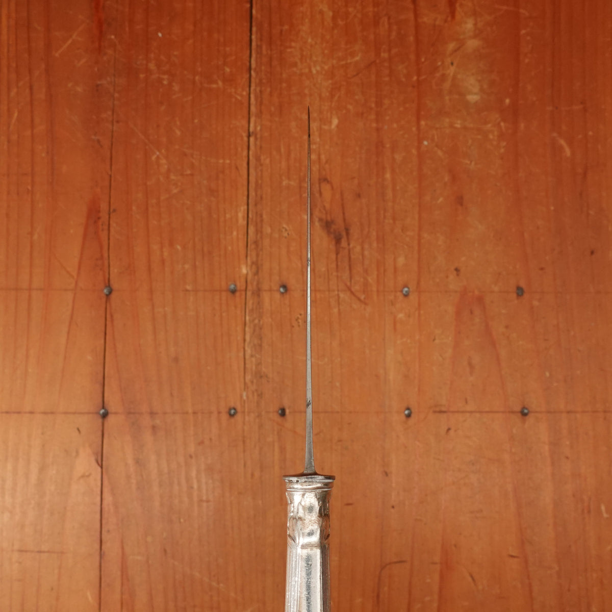 Christofle A Paris Triannon Pattern Luncheon Knife Carbon Steel Silverplate France ~1900-1920s