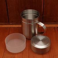 Stainless Steel Shaker Jar with Handle and Lid